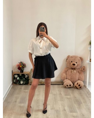 Camicia con manica corta a...