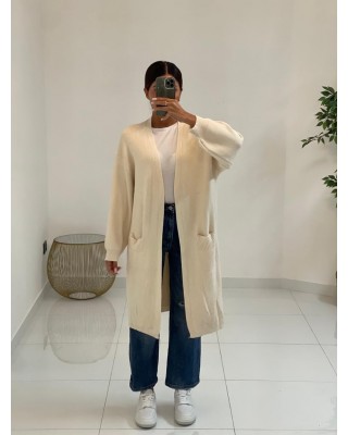 Cardigan a costine