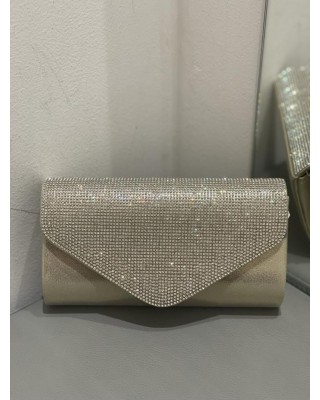 Pochette piccola con strass