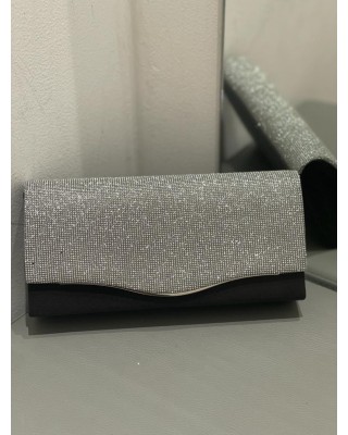 Pochette con mini strass