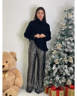 Pantalone con paillettes