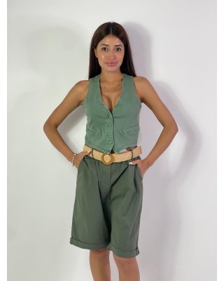 Gilet color in jeans