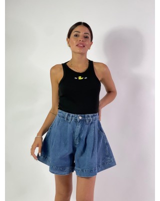 Gonna pantaloncino in denim