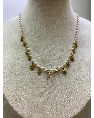Collana perline e stelle