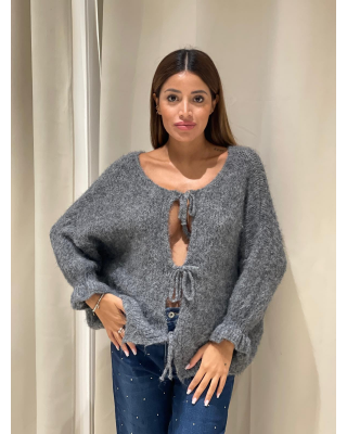 Maglione fiocchi misto lana