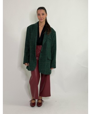 Pantalone a palazzo ecopelle