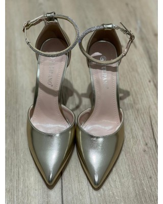 Sandali con strass e tacco...