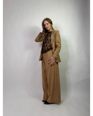 Blazer in camoscio
