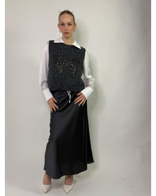 Gilet Black fiocco