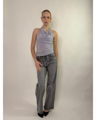 Jeans strass grey