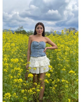 Corsetto in jeans